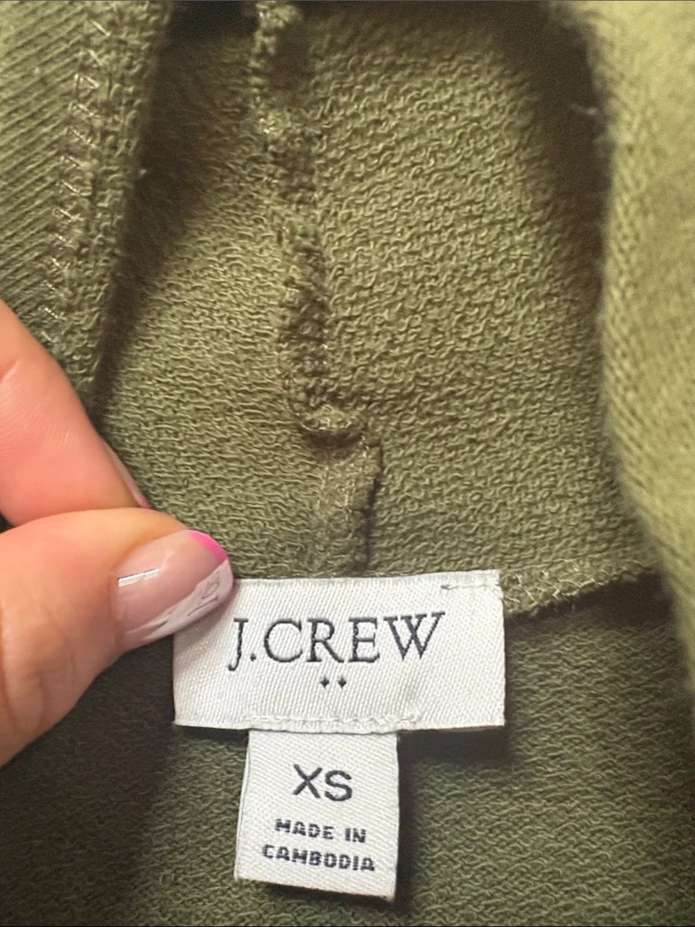 Olive Green Draped Cowl Neck Top